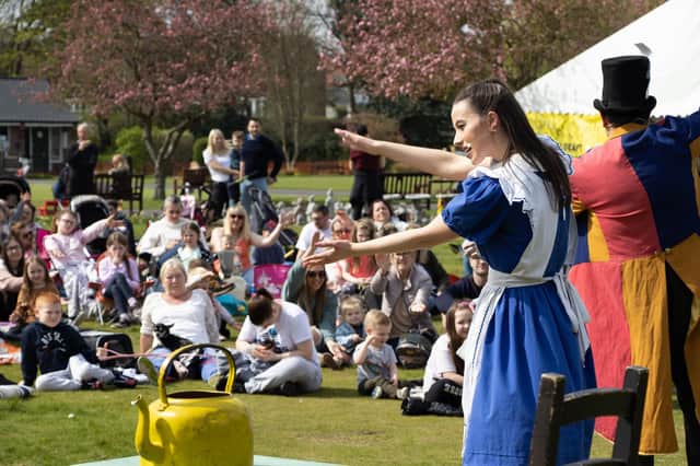 Festival fun with Alice in Wonderland and musicians in the park, plus screenings of the best independent cinema films