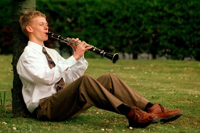 17-year-old Chris Boustred, a student at Lytham St Annes High School, had just won the Young Musician of the Year Award in a Rotary Club competition, 1997