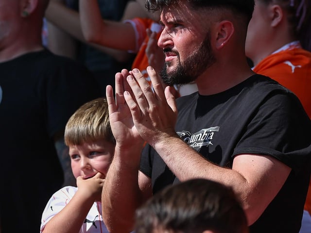 Seasiders supporters showed their support in the sun for Richard Keogh's side.