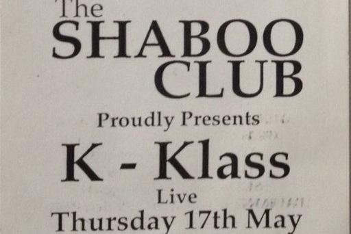 We have no photos of Shaboo, but this was a flyer from around 1990. That's how they publicised it all, no WhatsApp groups or Facebook pages in those days... it was all down to circulating the flyers!