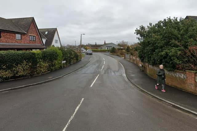 A pedestrian suffered "serious head injuries" after being was struck by a van in Rosemount Avenue, Preesall (Credit: Google)