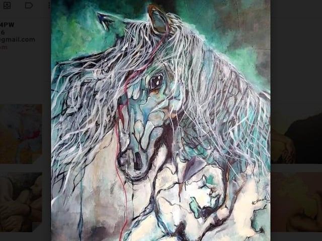 Another stunning work by Kasia Nowak, currently on exhibition at Blackpool's Tea Amantes gallery on Albert Road