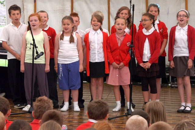 The Shotton Hall Junior School choir in 2010 but who do you recognise?