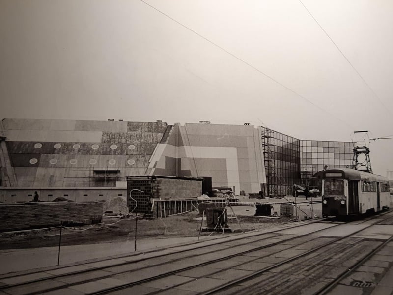 The iconic building takes shape