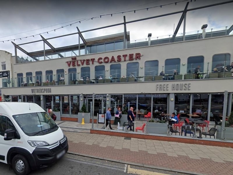 The Velvet Coaster on the Promenade has a rating of 4.3 out of 5 from 9,500 Google reviews. One customer said: "Nice pub with a lovely beer garden overlooking the sea"