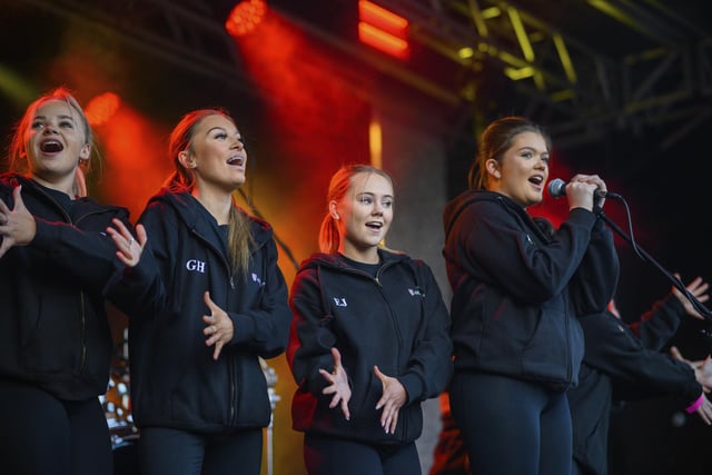 Students from AKS school were among those performing at Lytham's switch-on event.
