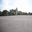 Neglected tennis courts at Stanley Park