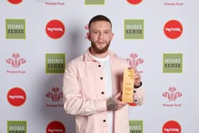 Tom Evans, 23, a student on the Morecambe Prince’s Trust team, scooped the Watches of Switzerland Group Young Change Maker Award after turning his life around and continuing to give back to the community through his job as a support worker and volunteering