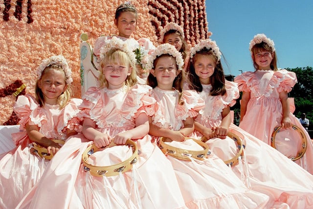 Princess Lily Earnshaw (8) top centre, with retinue