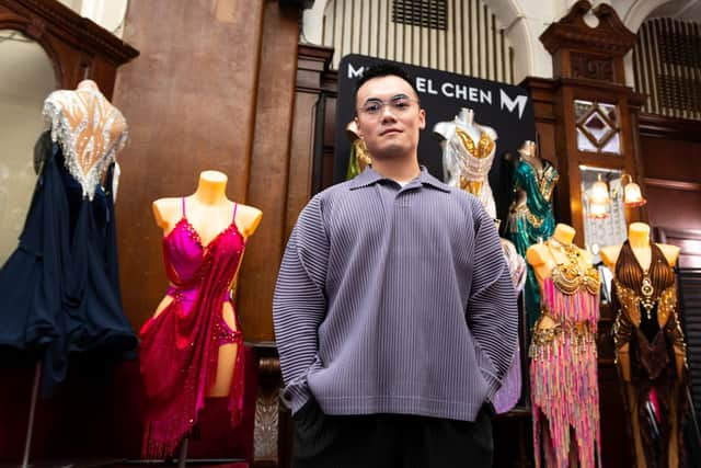 Designer Michael Chen at the Blackpool Dance Festival at the Winter Gardens. Photo: Kelvin Stuttard