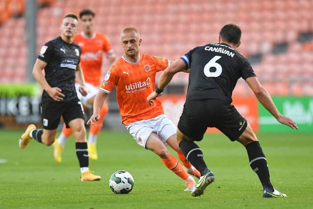 Lewis Fiorini was one of two Blackpool players to miss their spot kicks