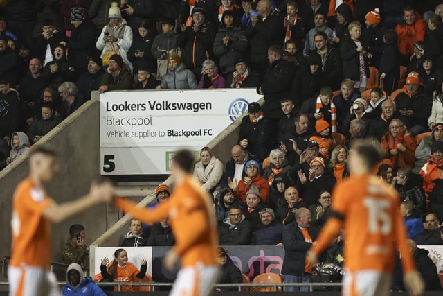 The Seasiders supporters in attendance got behind Neil Critchley's side in the victory over Morecambe.