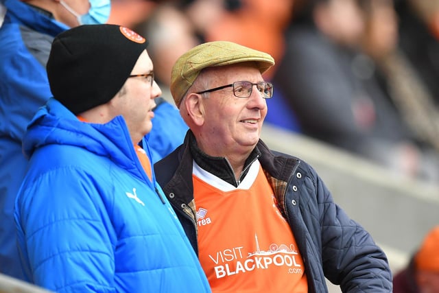 Blackpool fans at Bloomfield Road.