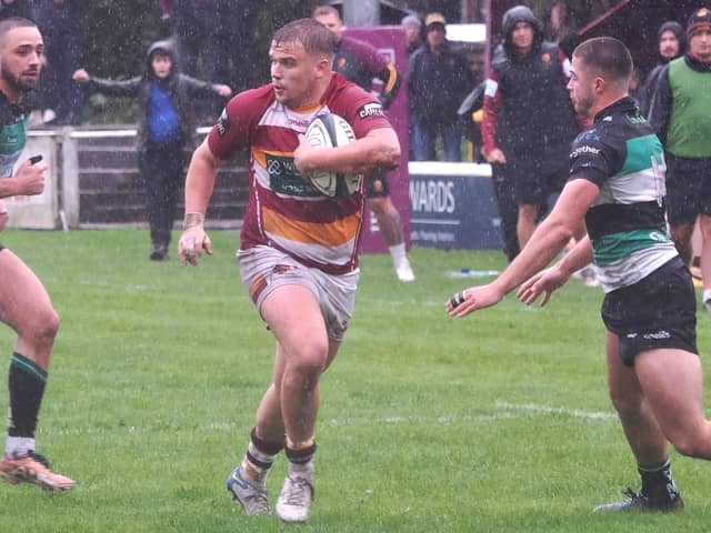 Captain Ben Gregory scored a late try for Fylde  Picture: Chris Farrow/Fylde RFC