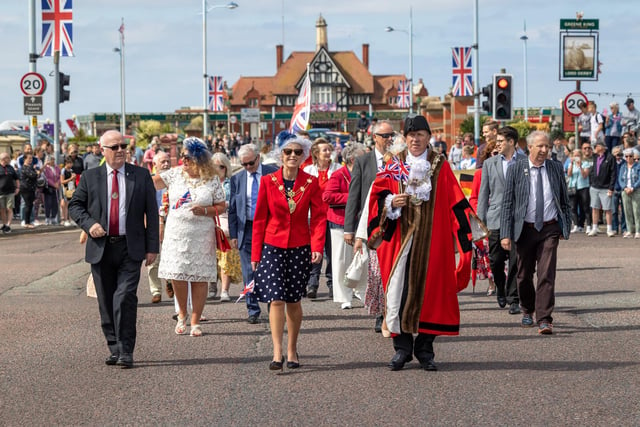 The Mayor of Fylde, coun Ben Aitken and his wife Bernadette Nolan