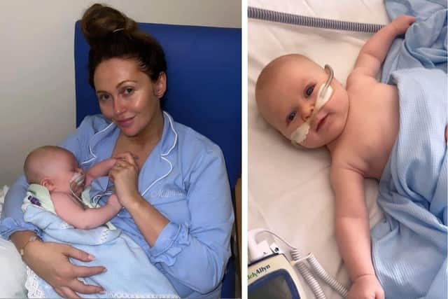 Blackpool's Charlotte Dawson has had a "trauamtic" few days as her newborn son was rushed to hospital on Friday, October 6. Images: charlottedawsy on Instagram