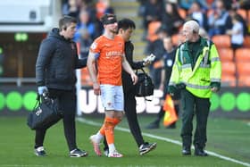 Husband suffered a nasty cut to his head during last weekend's game against Wigan