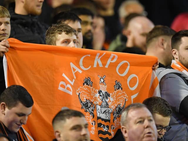 The travelling Seasiders were in great voice in the away end at Oakwell
