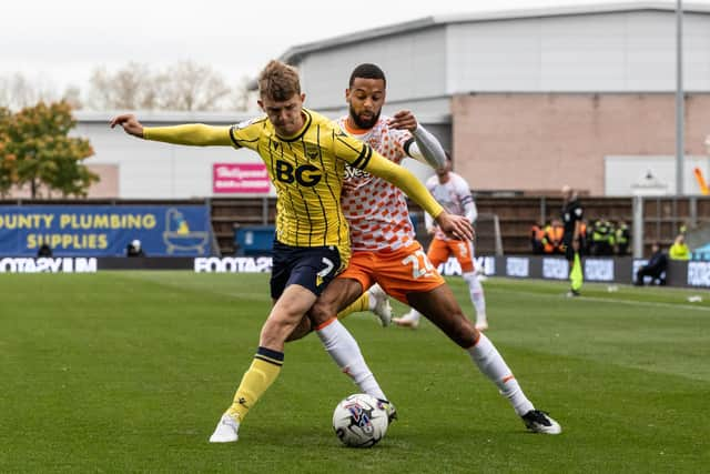 Blackpool scored a late equaliser to draw with Oxford United