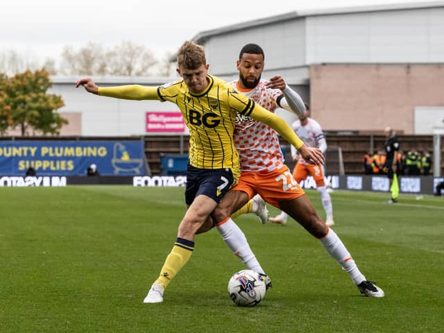 Blackpool scored a late equaliser to draw with Oxford United