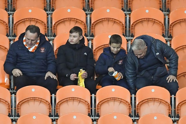 Seasiders supporters at Bloomfield Road.