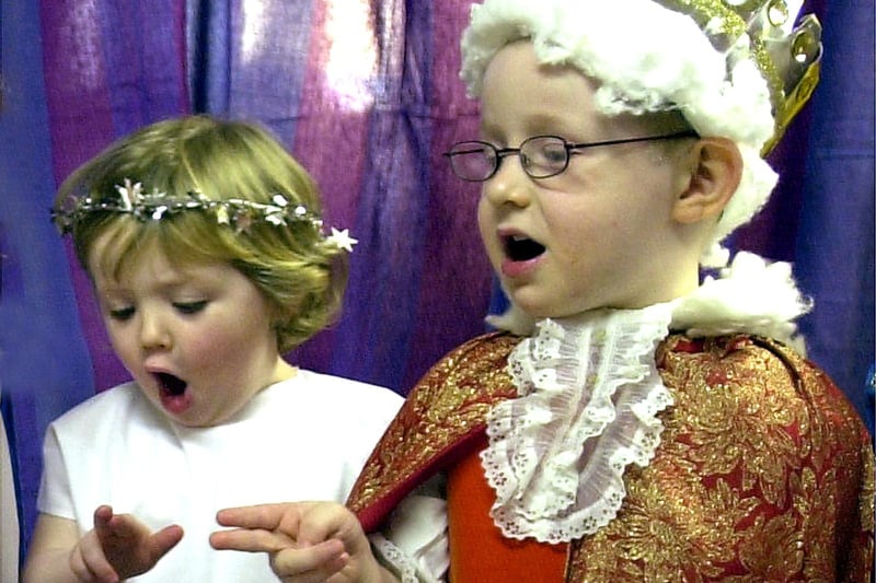 Singing their hearts out at Ashcroft Day Nursery, 2002