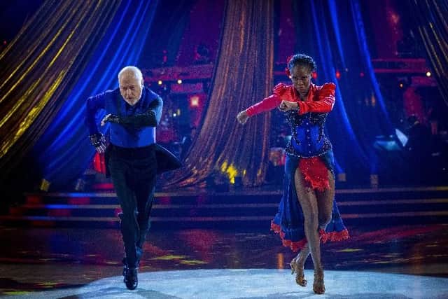 Oti dances with Bill Bailey on Strictly