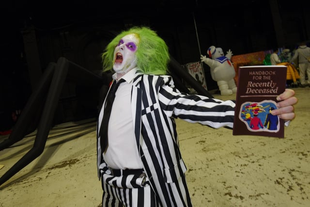 Beetlejuice was on even on hand for any recently deceased paying a visit to the Horror Comic Con at the Winter Gardens
