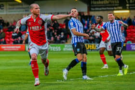 Joe Garner's goal had given Fleetwood hope of victory over Sheffield Wednesday Picture: SAME FIELDING/PRiME MEDIA IMAGES