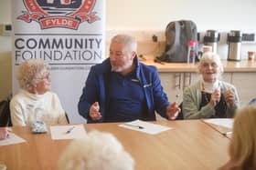 Ally McCoist with members of The Loneliness Prevention Project