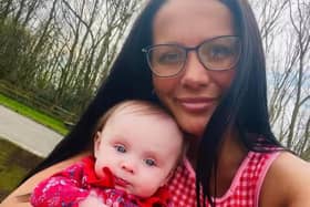 Kiena with her precious little girl Marnie.