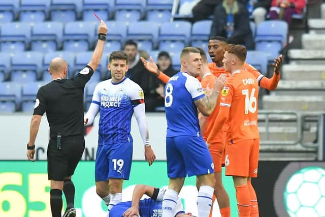 Marvin Ekpiteta was sent off after just 17 minutes