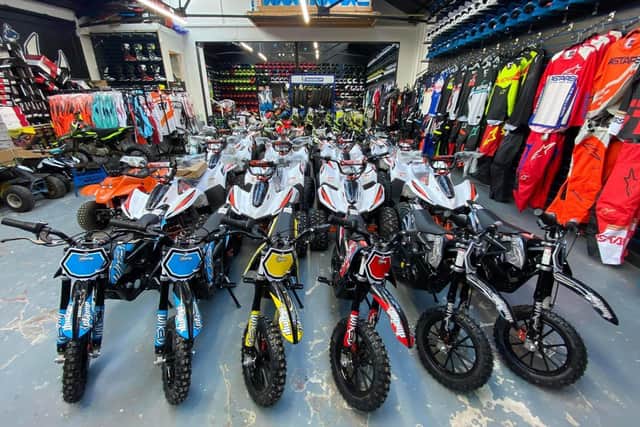 Motorbike shop Blackpool MX in Bond Street, Blackpool has shut down due to the rising costs of energy prices. Pic credit: Blackpool MX