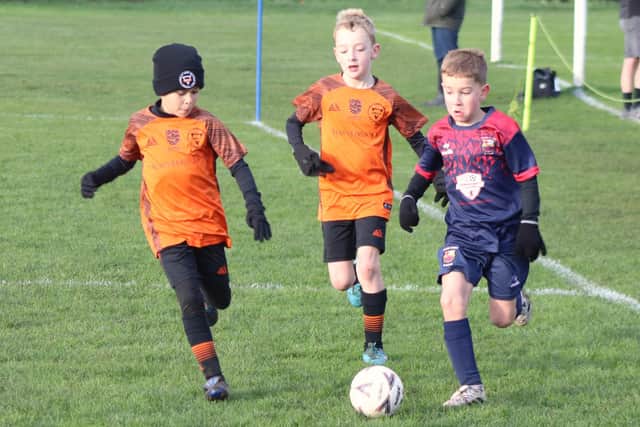 YMCA Blacks and Fylde Coast Soccer Iniestas displayed their skills Photo: Karen Tebbutt