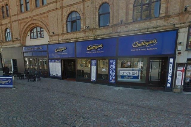 Quilligan's Cafe Bar, 89-93 Church St, Blackpool FY1 1HU – 4.5 out of 5 (552 reviews) "Love this place!!! The food never disappoints and the service is great. Definitely recommend the burgers, and the chunky chips are fab!!"