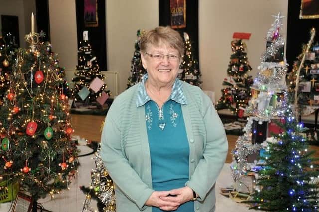 Gwyneth Priestley, another of the main organisers of the annual Fleetwood Christmas Tree Festival