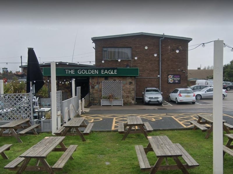 The Golden Eagle on Warren Drive, Thornton Cleveleys, has a rating of 4.3 out of 5 from 1,300 Google reviews. One customer said: "Great beer garden at the front"