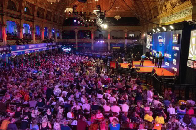 World Matchplay Darts at Blackpool Winter Gardens.
