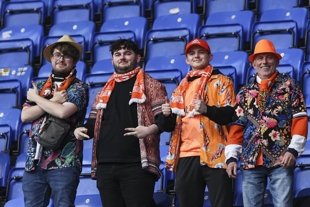 Seasiders supporters made the trip to Reading on the final day of the season.