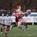 Alex Clayton took on Fylde's fly-half and goalkicking responsibilities in the absence of Will Hunt Picture: Daniel Martino