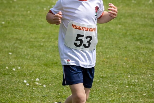 A marathon effort during the Freckleton Fun Run.