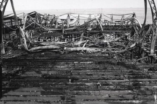 The fire left a tangled network of steel girders and charred beams. It was of such a colossal nature, it wasn’t until 1958 the full extent of the structure could be used again. Damage was estimated at £75,000