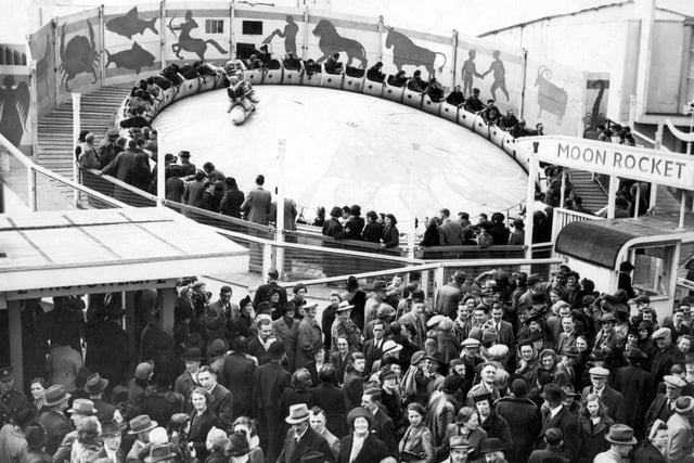 The popular Moon Rocket ride in 1940