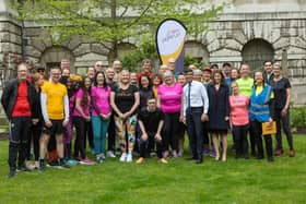 Members of the parkrun community at 10 Downing Street