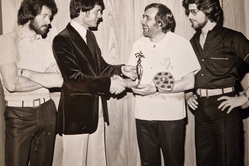 Texan born Bill Smith won the Palmer Avenue Car Sales Supreme Ten pin Bowling Singles League at the Cala Gran. Bill is pictured second right