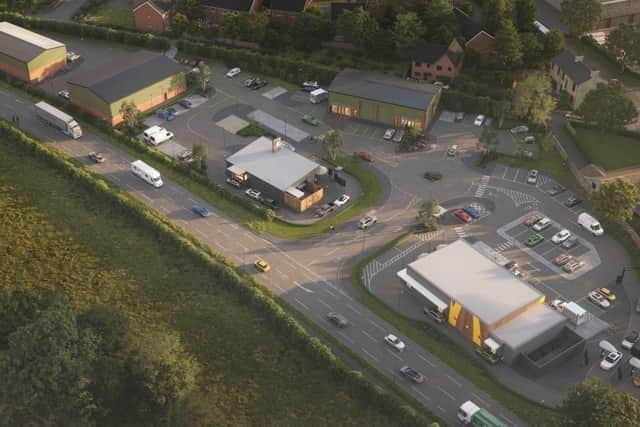 Plans for the new Mcdonald's have been lodged at the Calughton-on-Brock site