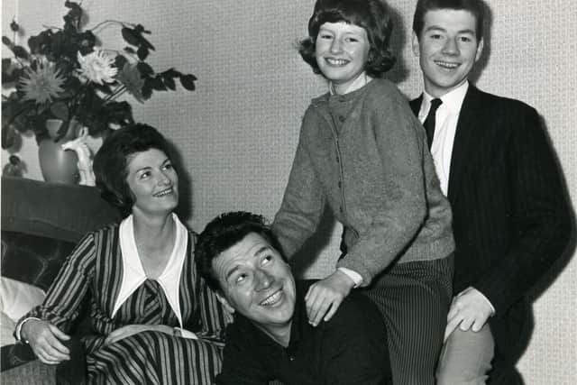 Max Bygraves and his family in Blackpool, 1963