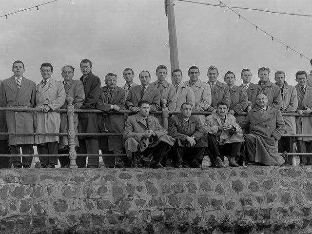 Prague Dynamo football team took in the sights on a visit to Blackpool a few days before their friendly match with Burnley at Turf Moor on 20th October 1958