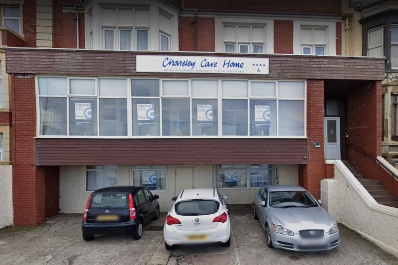 Chaseley Care Home on Promenade, Blackpool, was rated as 'requires improvement' by the CQC in December 2020