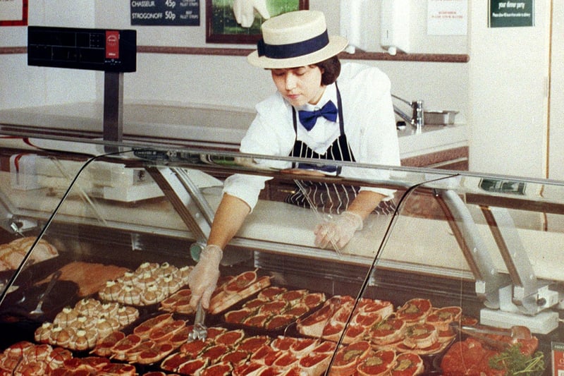 Marks and Spencers meat counter, 1999